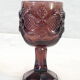 Advertising glass AVON purple decor in vintage relief