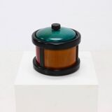 Postmodern Italian Wooden Ice Bucket by Pietro Manzoni 1980s