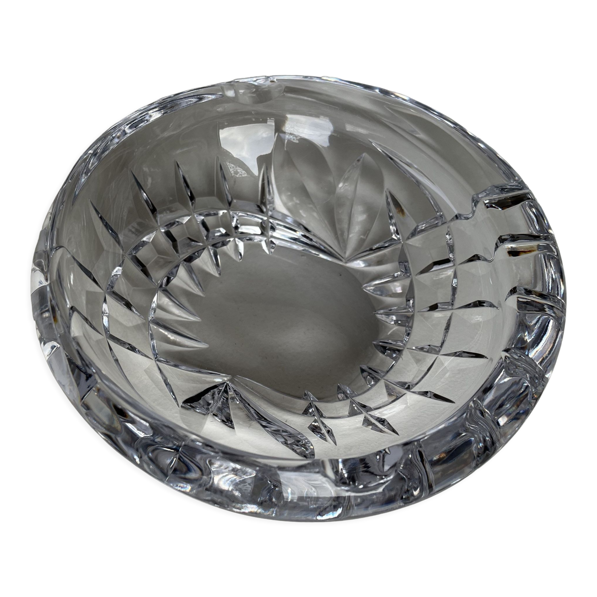 Large Sèvres crystal ashtray