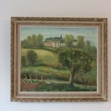 Tableau ancien paysage