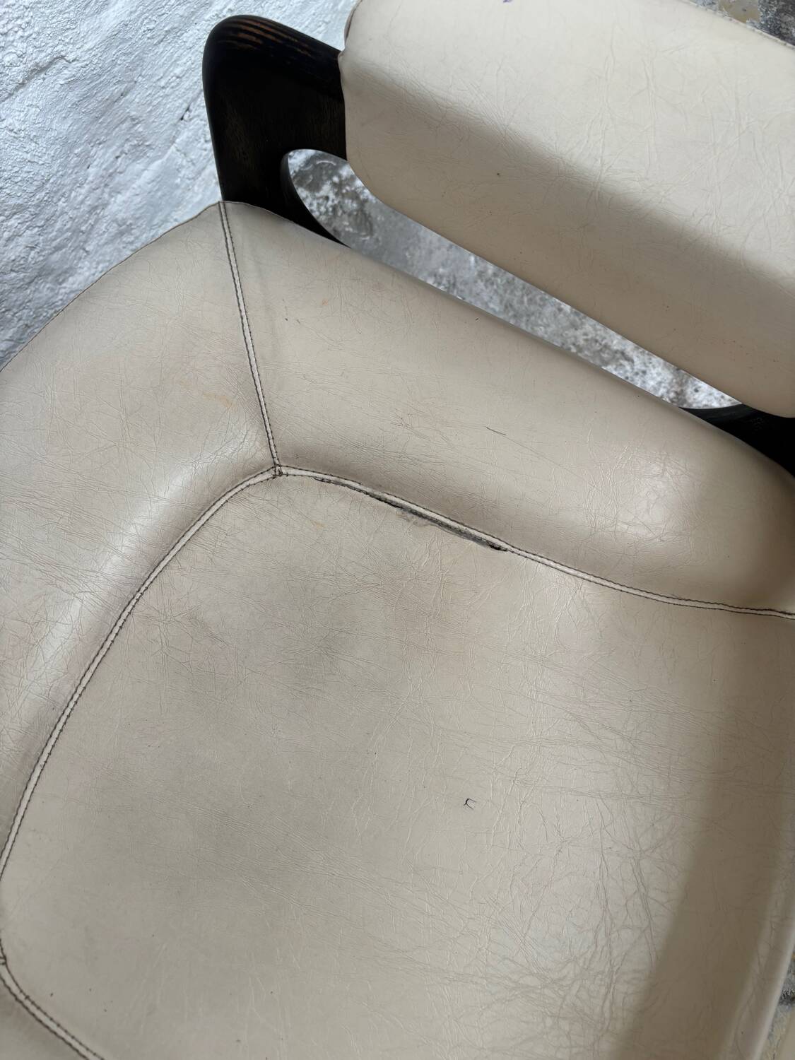 Set of two Baumann sled lounge chairs.