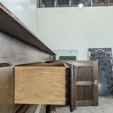 Brutalist sideboard in the spirit of Dudouyt.