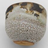 Trilogie de tasses ou gobelets japonisants de la céramiste danoise Gutte Eriksen technique de RAKU