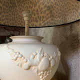 Vintage leopard table lamp
