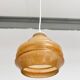 Lampe de plafond vintage couleur cognac, années 1960