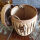 Boîte ancienne en cuir