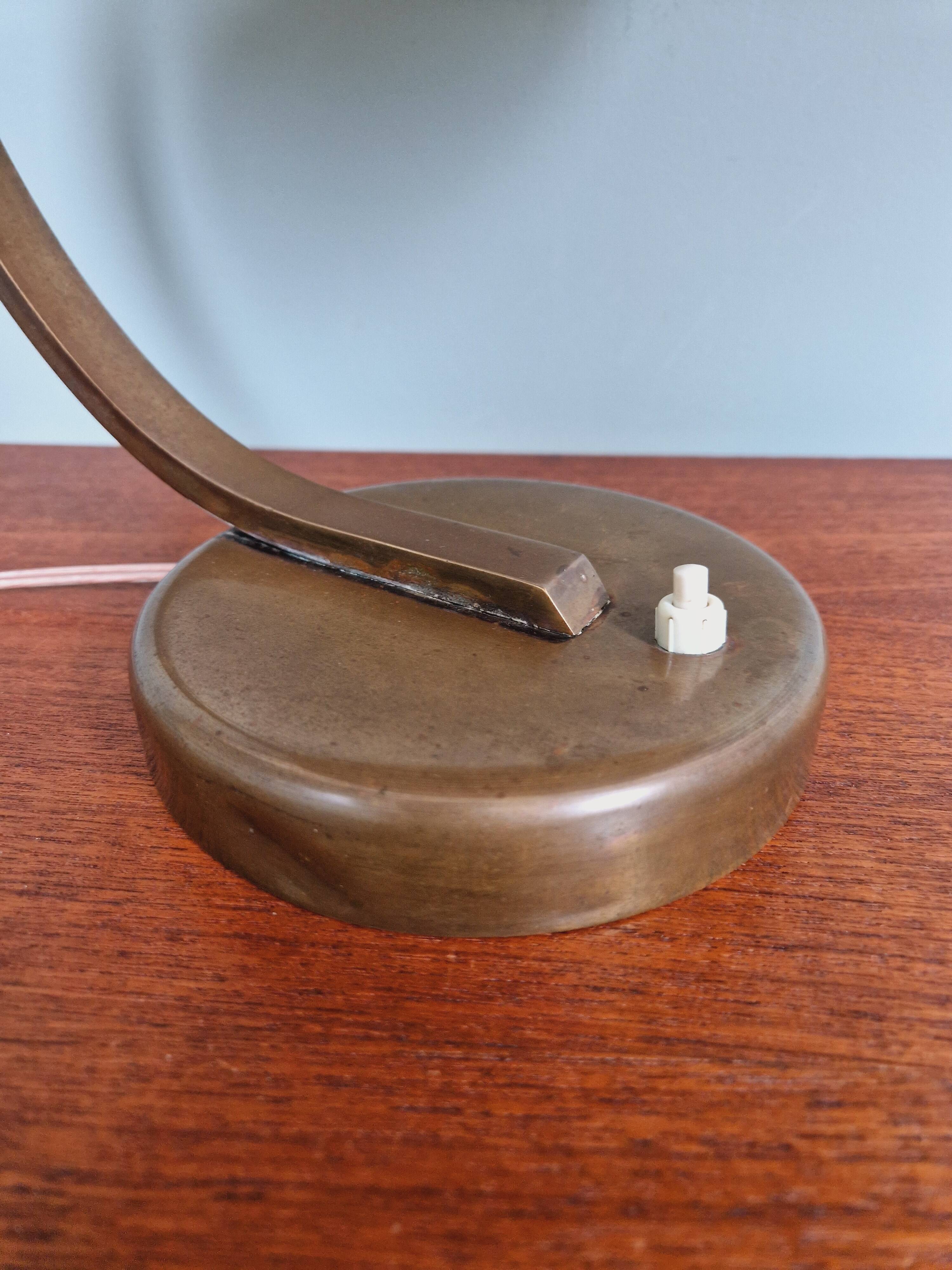 Bauhaus brass desk lamp, Egon Hillebrand