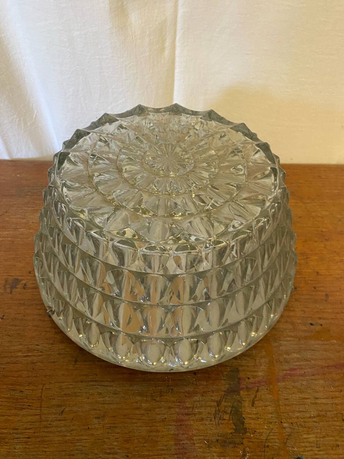 Antique Cast Crystal Wall Light Ceiling Lamp + Vintage Black Bracket #C71