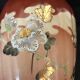 Vase - enamelled faïence with hand-painted gilding