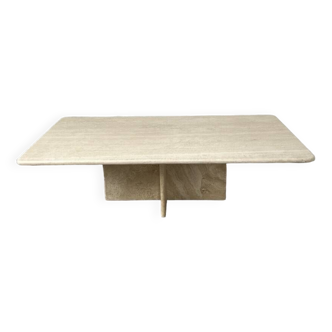 Travertine coffee table, Italy, 1980s