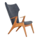 Fully restored Kurt Østervig / Rolschau Møbler “Wing Chair” armchair, mid-century Danish modern design, 1950s/1960s