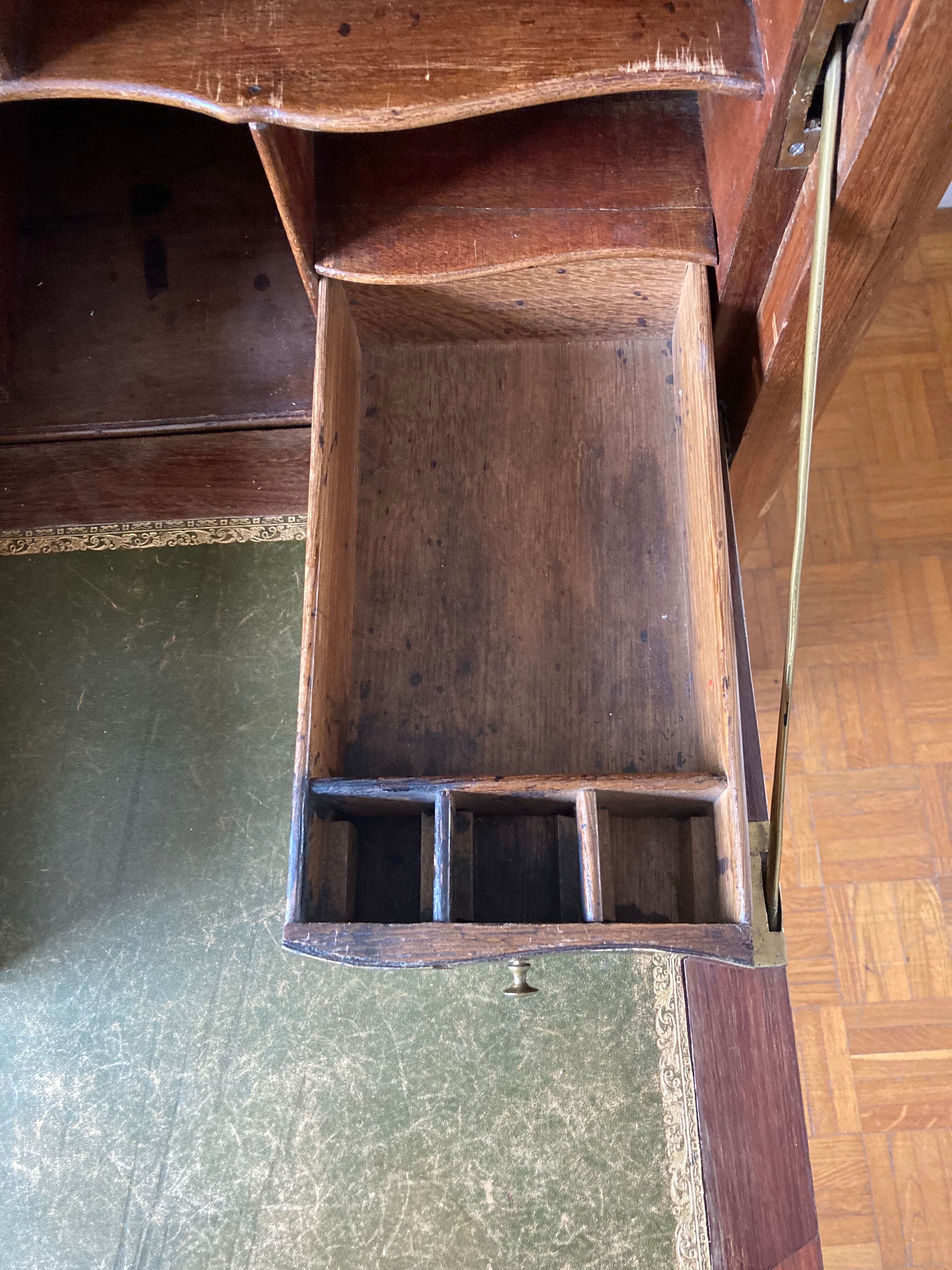 Secretary with grey marble top