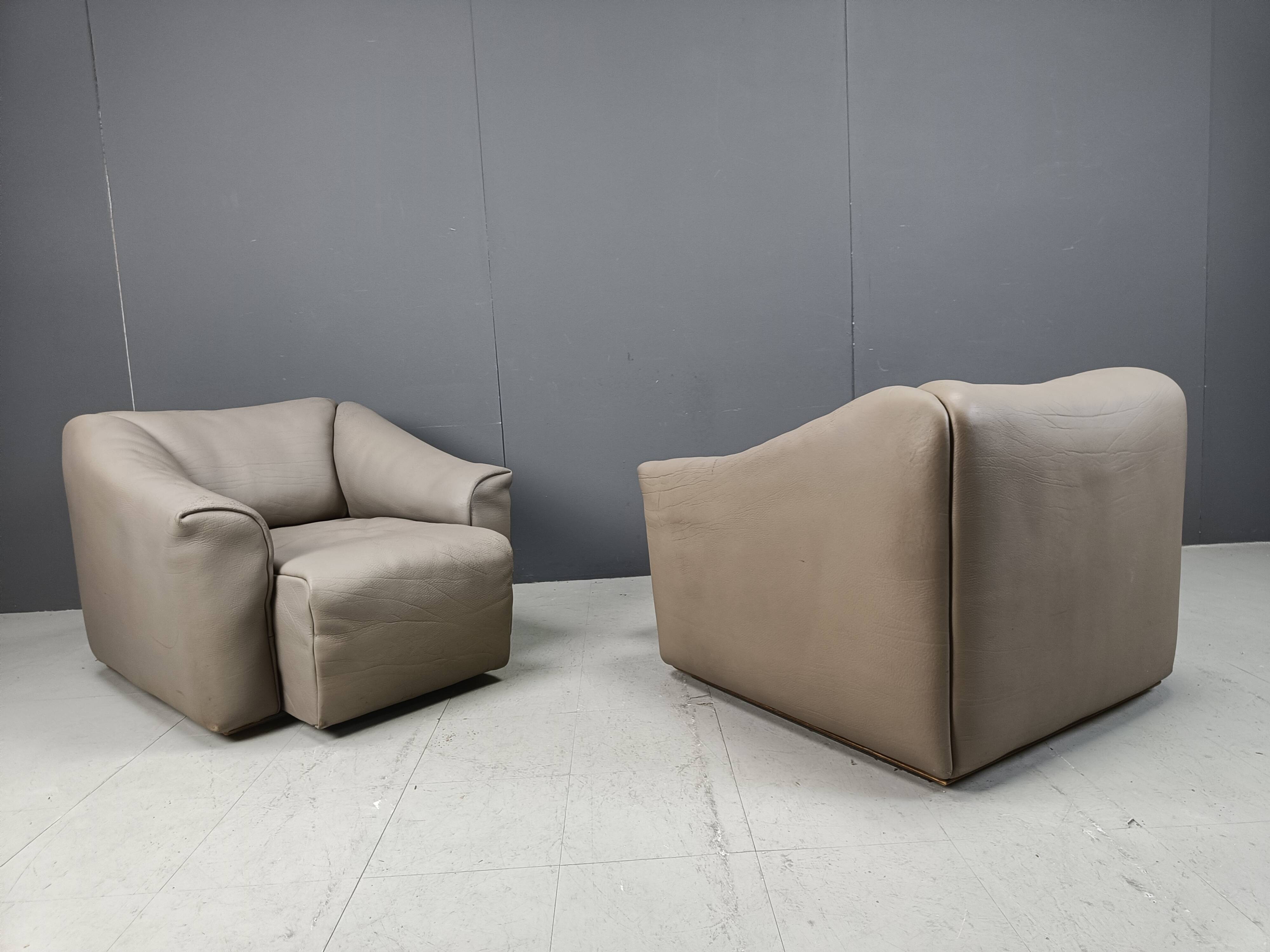 2 fauteuils De Sede DS47, années 1960