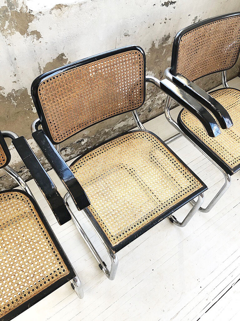 Set 4 chairs S64 by Marcel Breuer for Thonet