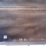 Half moon, oak, bevelled glasses