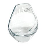 Hand-formed glass vase, minimalist design, Formano Germany, 1980s.