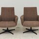 Paire de fauteuils pivotant Tchécoslovaquie 1960