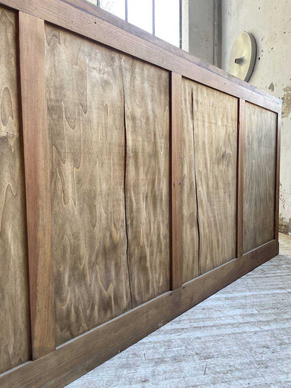 50s pitch pine haberdashery cabinet