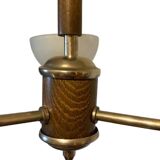 Chrome-plated brass chandelier, 1930s