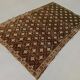 Vintage turkish rug 250x157 cm shabby distressed carpet large