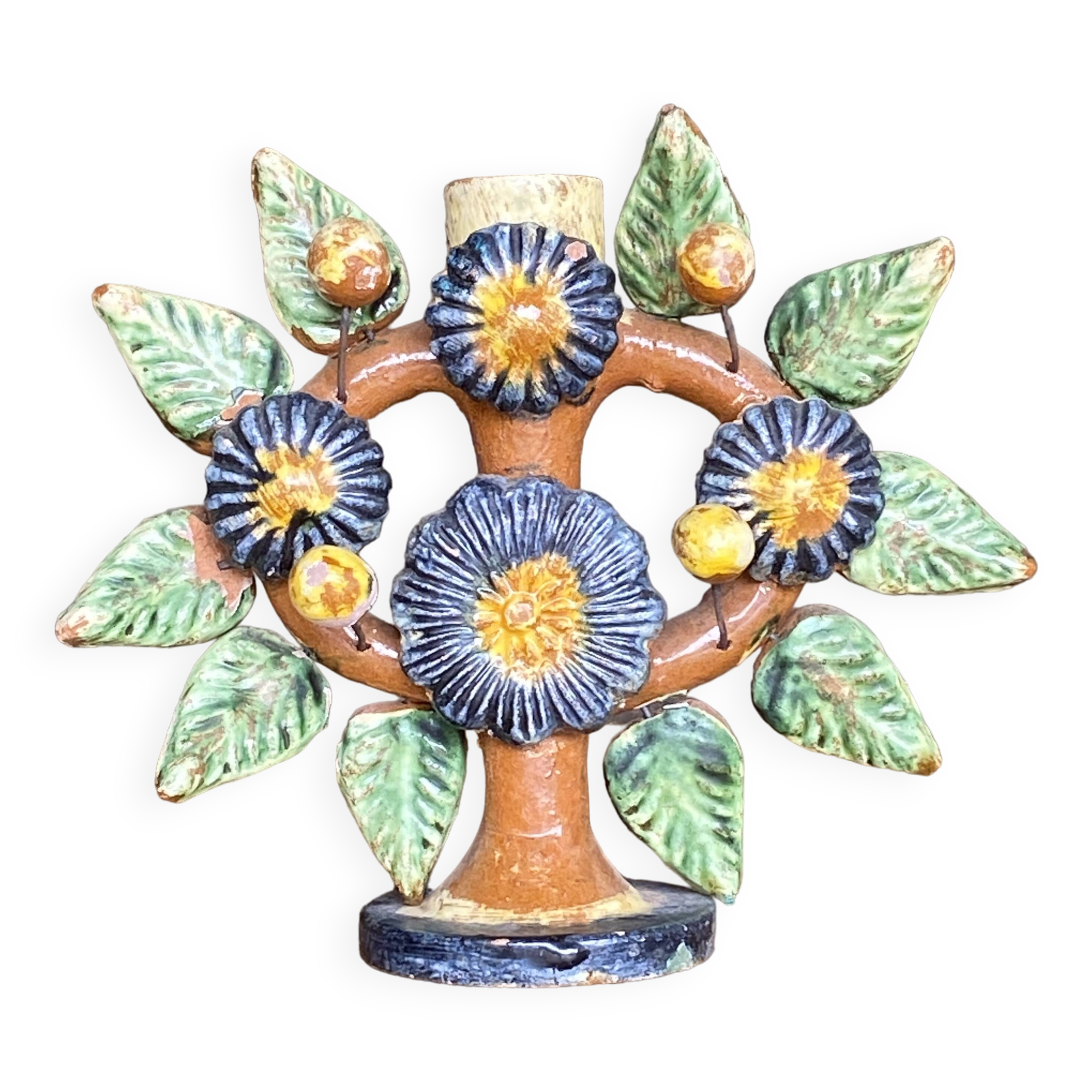 Aurelio FLORES, tree of life shaped candlestick