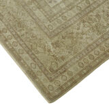 Hand-Knotted Persian One of a Kind 1970s 200 cm x 264 cm Beige Wool Carpet