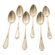 Christofle Set of 6 Lauriers model table spoons in silver-plated metal