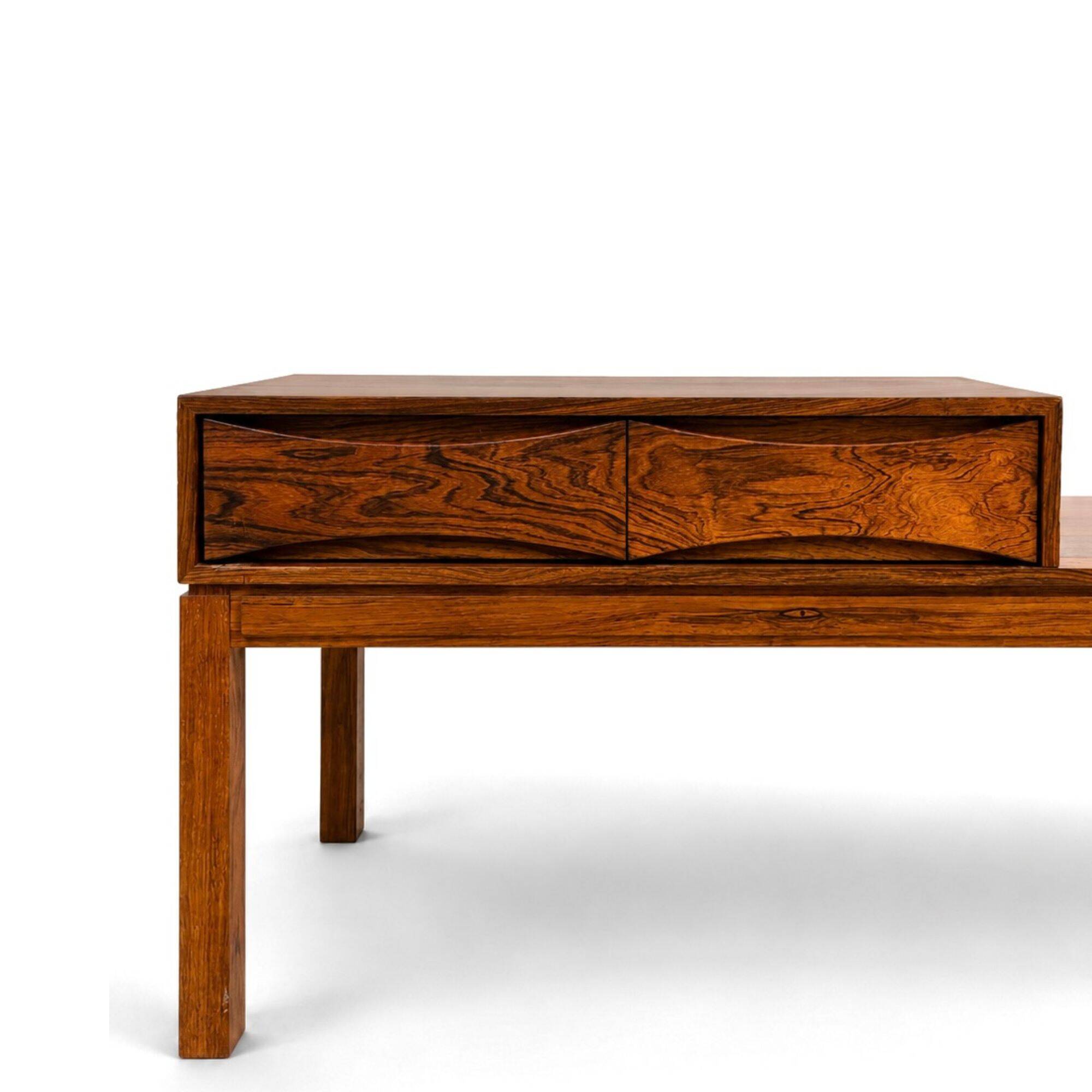 Bench with rosewood box, Swedish design 1960s