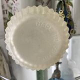 Molded pressed glass vase. Art deco