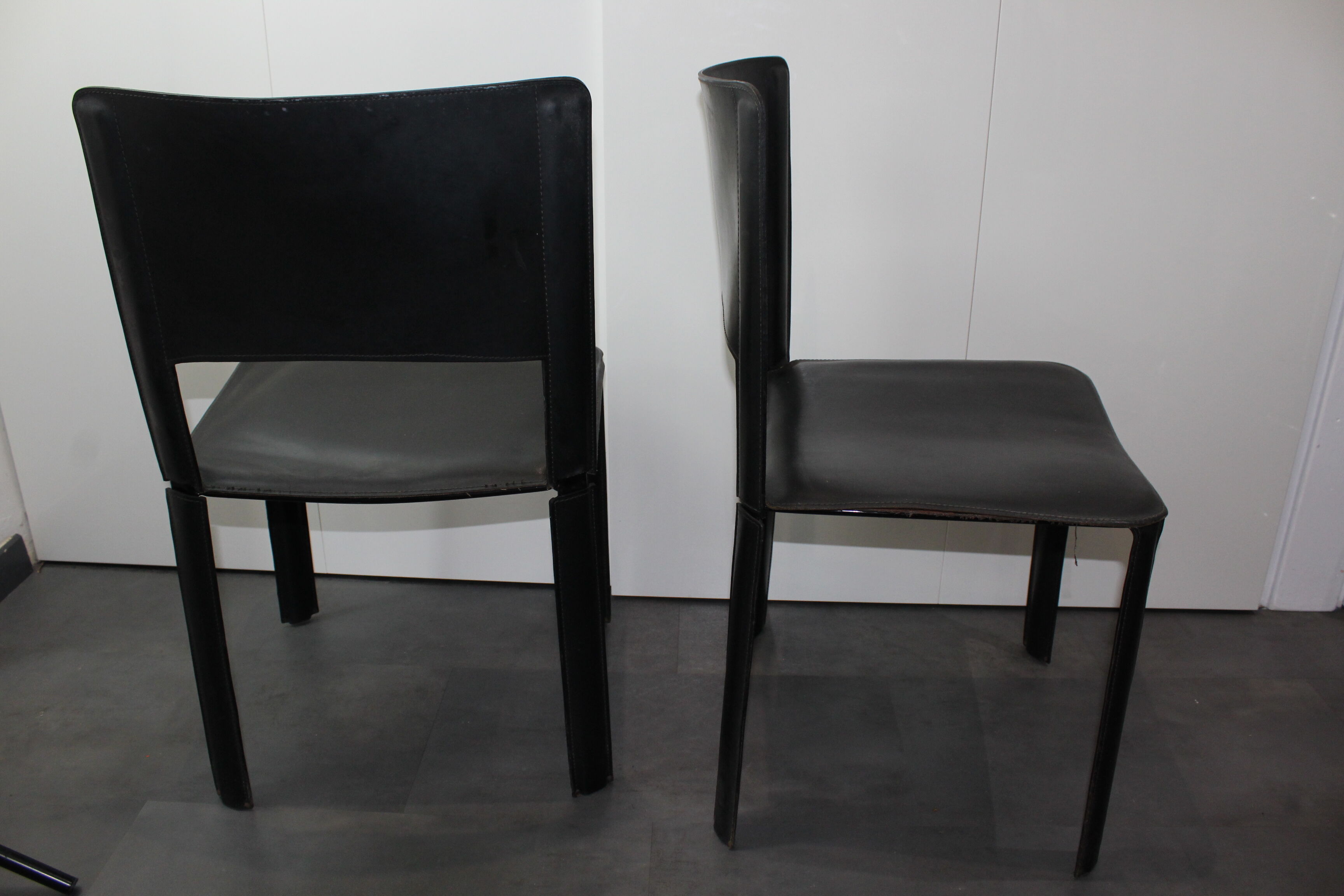 Leather chairs design italy Giancarlo Vegni