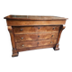 WALNUT STOCK CHEST WITH 4 DRAWERS AND A WOODEN TOP FROM THE 19TH CENTURY