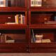 pair of Globe Wernicke London bookcases known as waterfall in mahogany circa