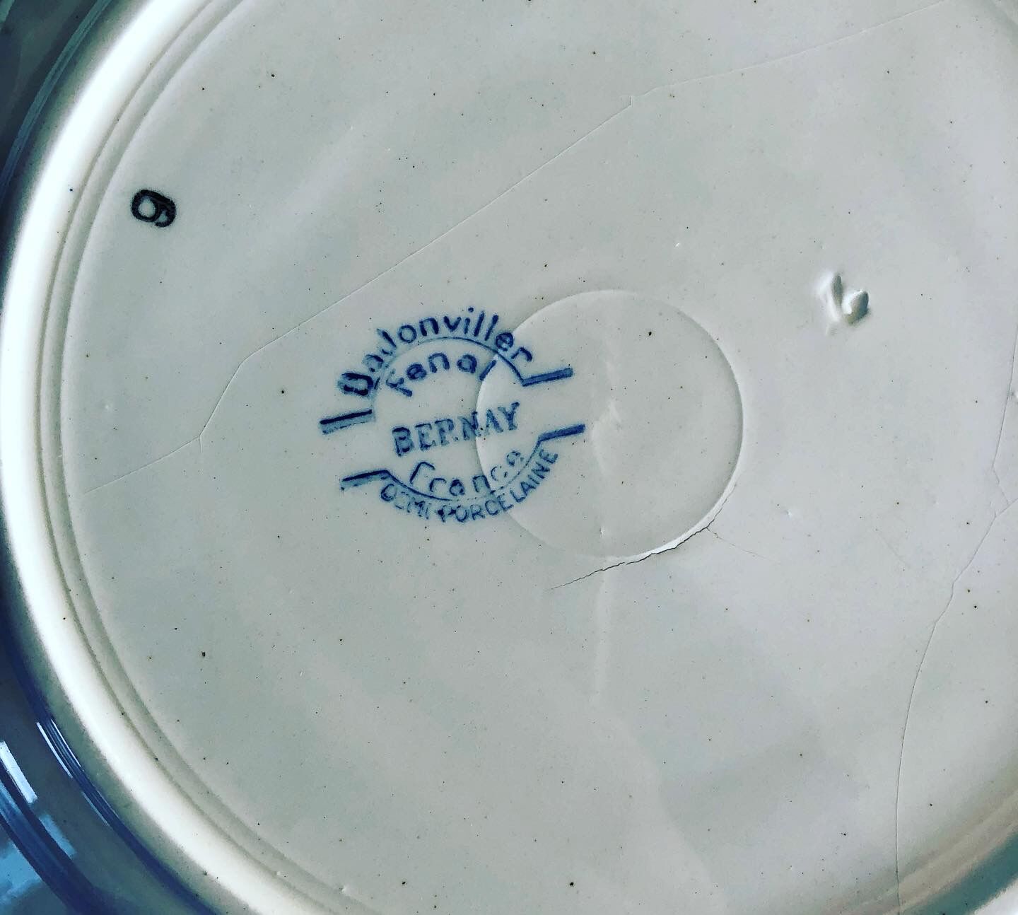 Set of 4 plates Badonviller