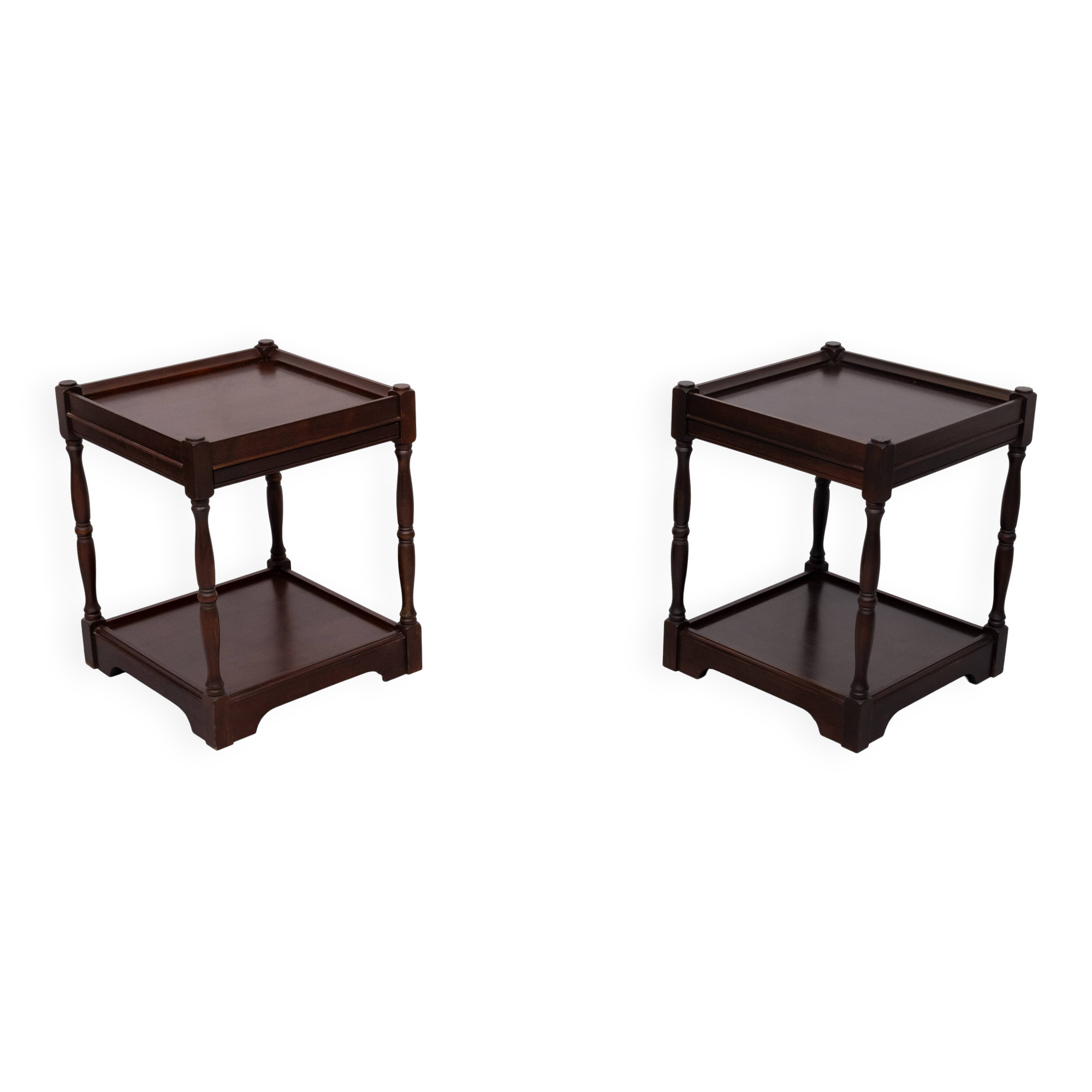 Georgian style set Mahogany night stands sofa tables .England