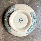 Salins ironware salad bowl, "Delft" service