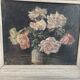 Peinture à l'huile sur toile, nature morte aux fleurs, bouquet, école française, début XXème, cadre