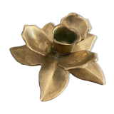 Brass flower candle holder.