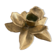 Brass flower candle holder.
