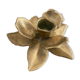 Brass flower candle holder.