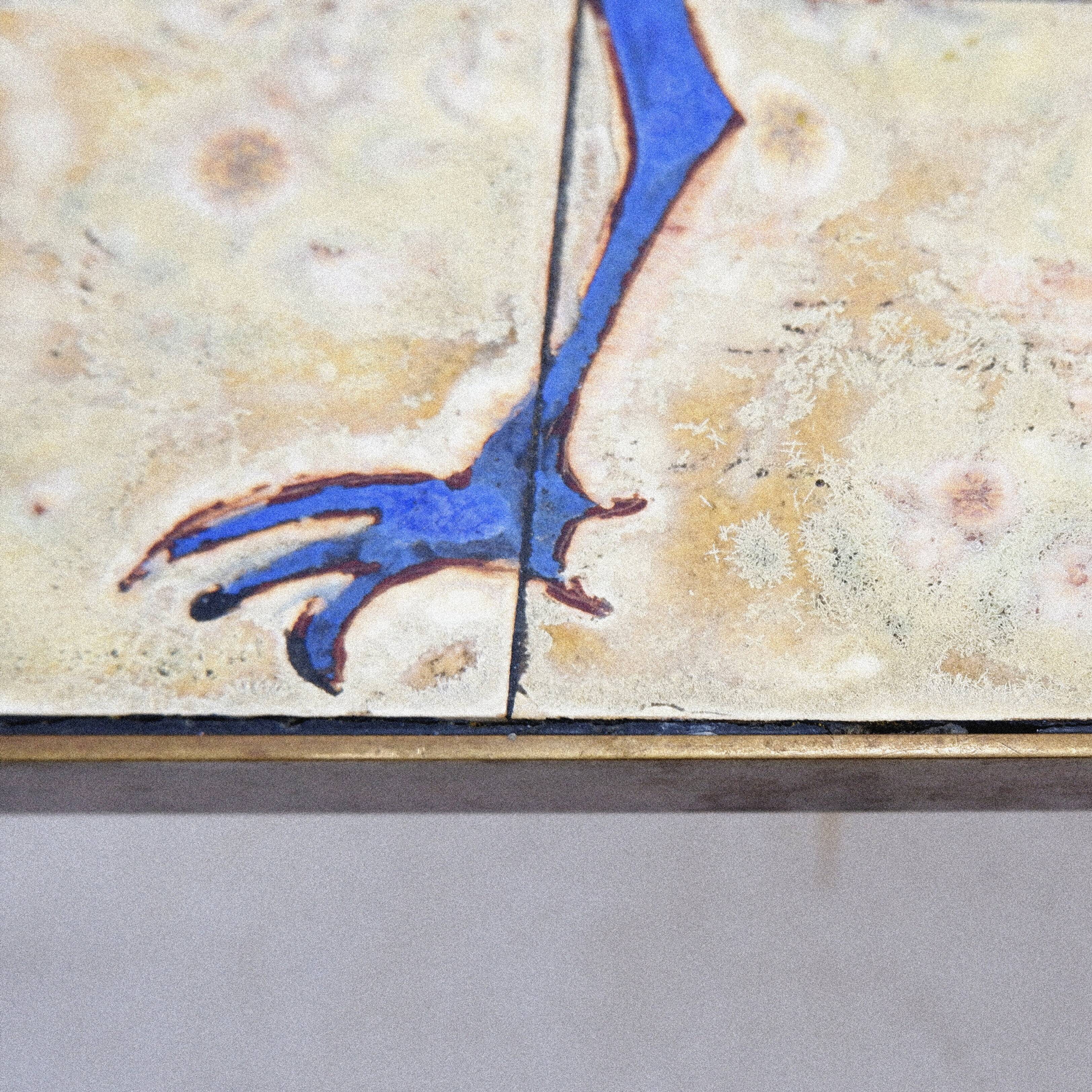 Coffee table with ceramics by Charles Emile Pinson, circa 1958.