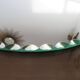 Mirror round bevelled art deco 4050s 30cm