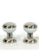 Goffredo Reggiani chrome and milk glass table lamps from 70s