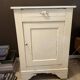 Antique jam pot painted white