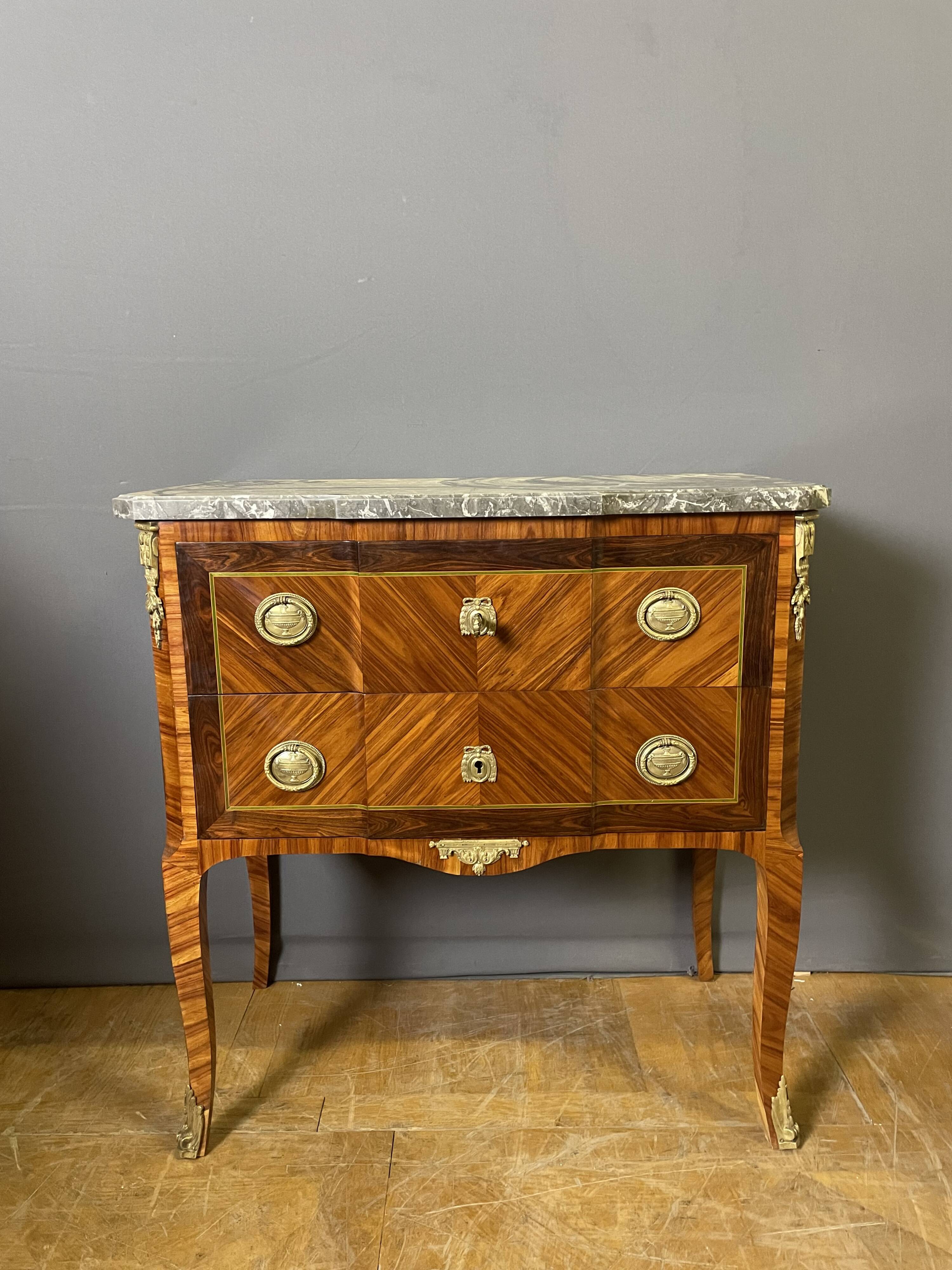 Transitional style commode stamped J. GUERET