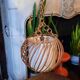 Vintage wicker pendant lamp
