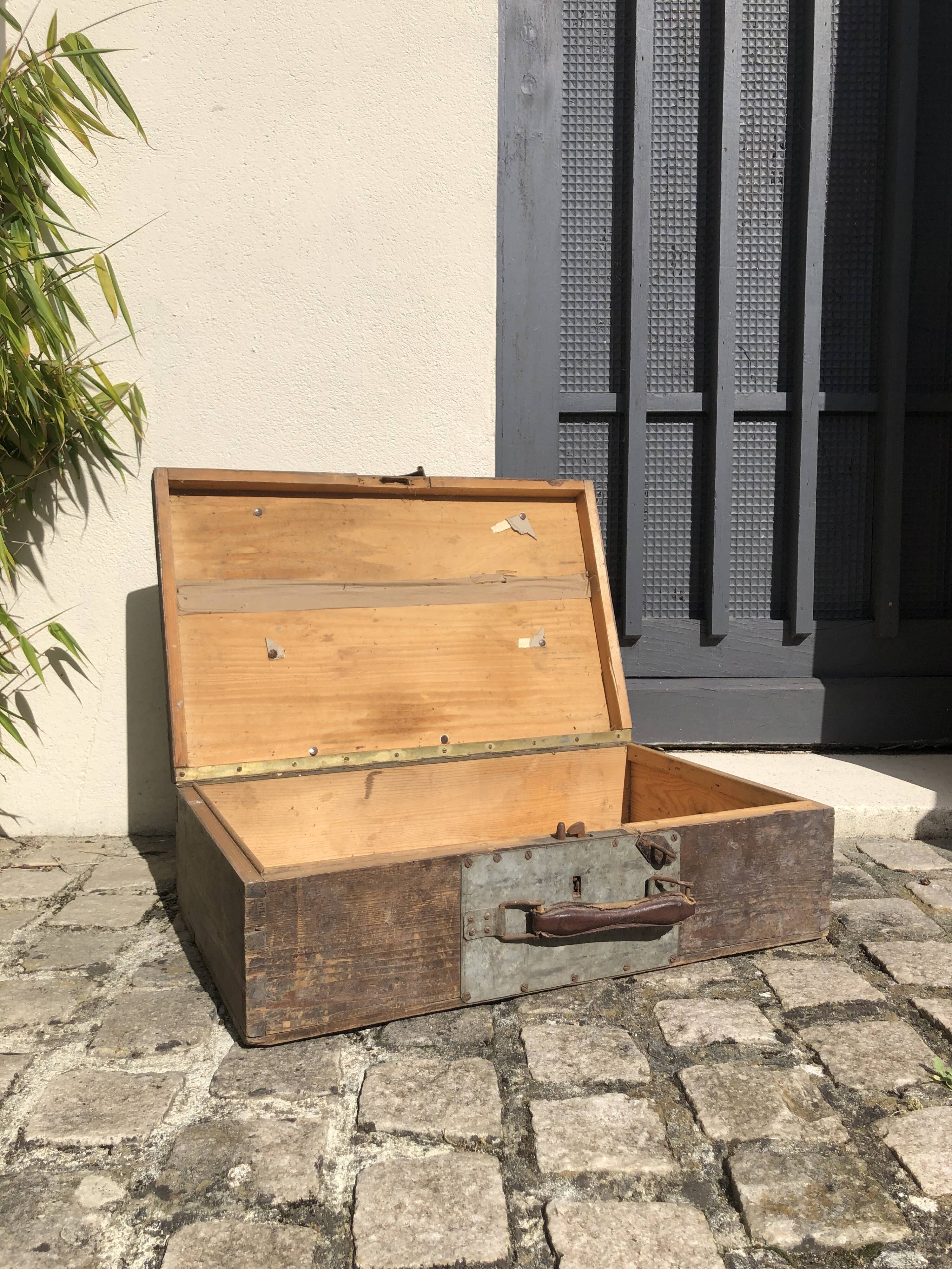 Valise déco en bois