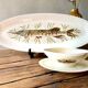 Large fish platter with its sauce boat, annecy model, vintage gien.