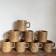 8 stoneware mugs
