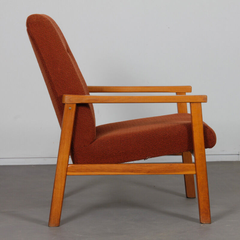 Paire de fauteuils en bois des années 1970