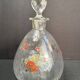 Enamelled glass service signed